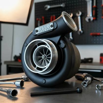 Turbina HX40 Billet 11 pás Black 66X68 cx. Quente 1.00 T3 Bull Charger