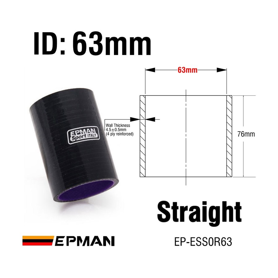 Mangote Reto 2,5" Preto EPMAN