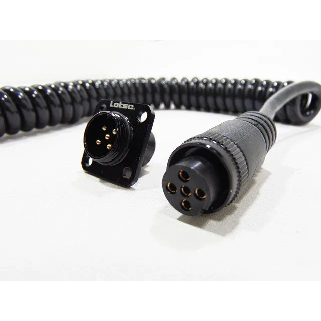 Cabo Espiralado 5 Vias com Plug Lotse