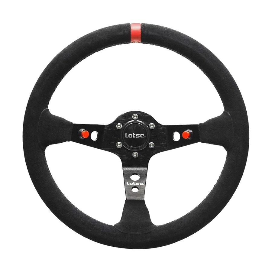 Volante Dakar Camurça Tarja Vermelha Lotse