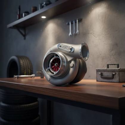 Turbina HX40 Billet Red 60X64 cx. Quente 1.05 Pulsativa Bull Charger