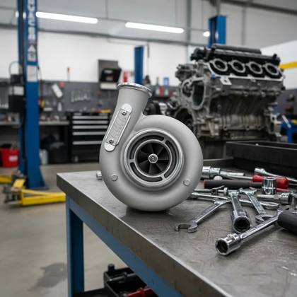 Turbina HX40 Billet 63×64 Prata caixa quente .63 Bull Charger