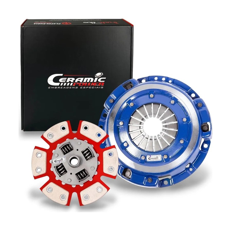 Embreagem Cerâmica AP 980 lbs 4 pastilhas Pedal Leve Ceramic Power