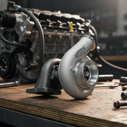 Turbina HX40 Billet 60X60 cx. Quente .63 7 pás Bull Charger