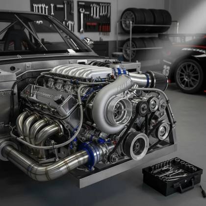 Turbina HX40 Billet 60×60 caixa quente .70 7 pás Bull Charger